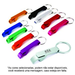 Chaveiro Abridor Inox 4x1cm   Gravação Laser Necessário envio da logo e informações.