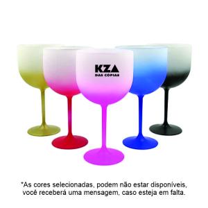 Taça Gin Acrílico Jateado  Colorido (Cores em tom pastel não ficam visíveis) Transfer  Necessário envio da logo/imagem e informações.